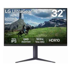 LG UltraGear 32GS85Q-B 32&amp;amp;quot; QHD 180Hz Gaming Monitor 2560x1440 IPS 1ms FreeSync G-SYNC HDMI DisplayPort Height Adjustable Stand 1 Yr Wty (Ex Demo)