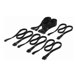 Corsair For Corsair PSU Elite Premium Individually Sleeved Type-4 PSU Cables Starter Kit Black