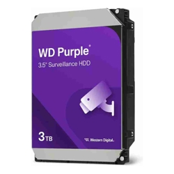 WD Western Digital WD Purple 3TB 3.5&amp;amp;quot; SATA Surveillance HDD 256MB Cache 3-Year Limited Warranty
