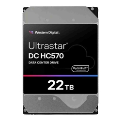 WD Western Digital Ultrastar DC HC570 22TB: 3.5&amp;amp;quot;SAS 7200 RPM 291MB/s CMR 512MB cache TCG 147x101.6x26.1mm 750g 5-60C 5Y Warranty