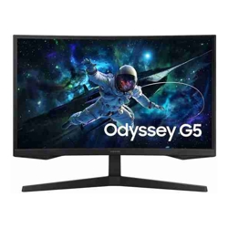 Samsung Odyssey G55C 27&amp;amp;quot; QHD Curved Gaming Monitor 2560 x 144 165Hz16:9 1000R 1ms VA AMD FreeSync HDR10 DisplayPort HDMI Tilt VESA Headphone 3YR WTY