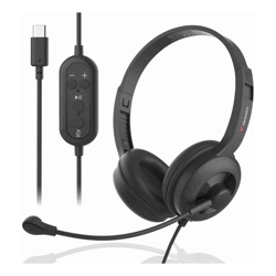 Verbatim **ON SPECIAL** Verbatim ClaritySound Headset With USB-C Clear Sound ComfortReduce Background Noise.Ideal for Office Education Business