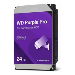 WD Western Digital WD 24TB Purple Pro Surveillance 3.5&amp;amp;quot; Hard Drive SATA3 7200RPM 512MB Cache 64x Camera Support 5y