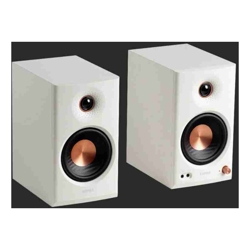 Edifier MR4.5 White Bi-amped studio monitor with flat frequency response for honest reproduction-White