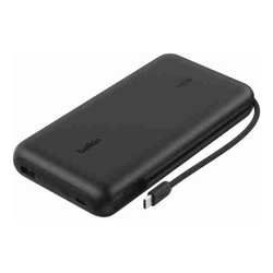 Belkin UltraCharge Pro 25K mAh Laptop Power Bank With 140W Integrated USB-C Cable (35CM) Black (BPB039fqBK) 1x USB-C 1x USB-A 2 Years Warranty