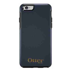 OtterBox Symmetry Leather iPhone 6 Plus Blue w/Gold Logo