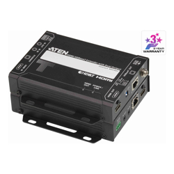 Aten HDMI HDBaseT Extender with Dual 4K Output one local HDMI output supports up to 4K@70m (Cat 5e/6) and 100m (Cat 6A) extends RS232 and IR