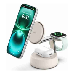 Belkin BoostCharge Pro 3-in-1 Magnetic Qi2 Wireless Charging Dock + 45W USB-C PSU + USB-C Cable Black (WIZ040auCH) 25W CEW $2500 2 Years Warranty