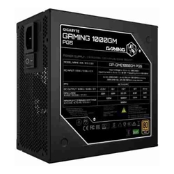 Gigabyte GAMING 1000GM PG5 1000W 80+ Gold ATX 3.1 PSU PCIe 5.0 16pin full modular 135mm fan OVP OPP SCP UVP OCP OTP 8SATA 4PCIe 2EPS 100000h MTBF