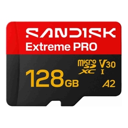 SanDisk 128G Extreme PRO microSD UHS-I Card (SDSQXCJ-128G-GS6MA)