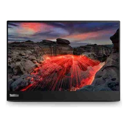 Lenovo ThinkVision M14-2 14&amp;amp;quot; IPS 2240x1400 Mobile 60Hz 6ms Tilt Lift Pivot Height Adjustable View Angle VESA USB-C DP1.2 Black 3YR WTY Black