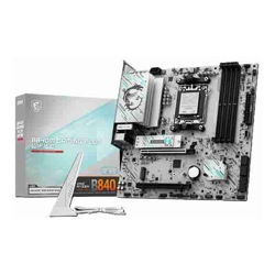 MSI B840M GAMING PLUS WIFI6E Micro ATX AMD AM5 4xDDR5 2xM.2 4xSATA 6G RAID 1xHDMI 2xPCIe 2.5G LAN Wireless AX+Bluetooth 1xUSB-C 3xUSB-A 4xUSB2.0 3 Year Warranty