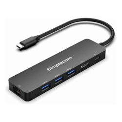 Simplecom (LS)Simplecom CHT560 USB-C SuperSpeed 6-in-1 Multiport Docking Station HDMI 2.0