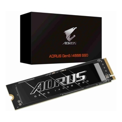 Gigabyte AORUS Gen5 14000 SSD 1TB PCIe5x4 NVMe2.0 M.2 3D TLC LPDDR4 2GB 13600/10200MB/s 80x22x3.5mm MTBF1.6M 11.5W 5yr/700TBW