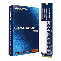 Gigabyte Gen4 4000E 250GB NVMe PCIe 4.0 x4 M.2 2280 SSD 3600MB/s Read 3000MB/s Write 1.5M Hours MTBF 3-Year Warranty