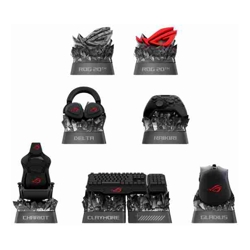 Asus ROG Keycap Mystery Box Edition 20 Collectible Mechanical Keycap Cross-Switch Compatible Random ROG Design Obsidian Finish Display-Ready