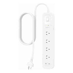 Belkin SurgePlus 4-Outlet Surge Protector With Dual USB-C Port(30W) -White(SRB005AU2M)Heavy Duty 2M Power Cord525 Joules$40000 CEW2 Years Warranty