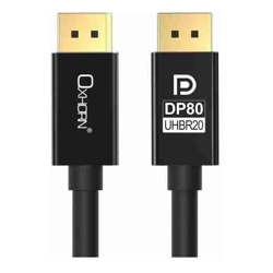 Astrotek Oxhorn 4K DisplayPort 2.1 DP80 Cable 1.8m Male to Male V2.1 16K@60Hz Gold-Plated Aluminum High Speed VESA Certified  for Gaming Monitor TV PC Laptop