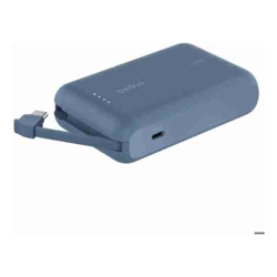 Belkin BoostCharge 10K Power Bank with Integrated USB-C Cable (5.7 cm)  Blue (BPB021fqBL) 2xUSB-C(20W) $2500 CEW 2 Years Warranty