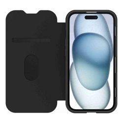 OtterBox React Folio MagSafe Apple iPhone 17e /  iPhone 16e / iPhone 15 / iPhone 14 / iPhone 13 (6.1&amp;amp;quot;) Case Black Crystal (Clear/Black) 7 Years Warra