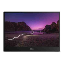 Lenovo ThinkVision M16 16&amp;amp;quot; WUXGA 1920x1200 Portable Monitor 60Hz 6ms Tilt Height Adjustable 970g 178 View Angle USB-C DP 65W PD 3yr