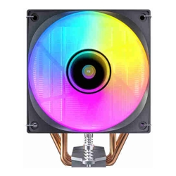 Antec F400 ARGB Black 120mm ARGB PWM Fan 4 Copper Heat Pipes 205W TDP 600-1700RPM 63CFM Airflow Intel LGA1851/1700 AMD AM5