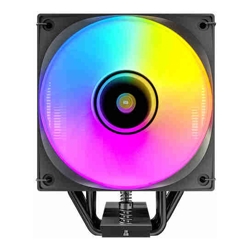 Antec F600 ARGB Black CPU Air Cooler 6 Copper Heat Pipes 120mm ARGB PWM Fan 220W TDP Intel LGA1851/1700 AMD AM5/AM4 1-Yr Wty