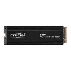 Micron Crucial P310 2TB Gen4 2280 NVMe SSD w Heatsink 7100/6000 MB/s R/W 440TBW 1000K/1200K IOPS 1.5M hrs MTTF Full-Drive Encryption M.2 PCIe4 5yrs