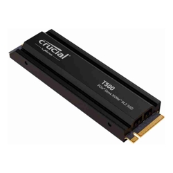 Micron Crucial T500 1TB Gen4 NVMe SSD w Heatsink 7300/6800 MB/s R/W 600TBW 1440K IOPs 1.5M hrs MTTF DirectStorage Acronis True Image Adobe Creative Cloud