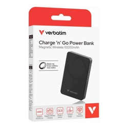 Verbatim Power Bank Magnetic Wireless 10000mAh Essential Black