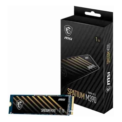 MSI SPATIUM M390 NVME M.2 SSD 1TB M.2 NVMe PCIe4.0 Read Speed: Up to 3300MB/s Write Speed: Up to 3000MB/s 5 Year Warranty