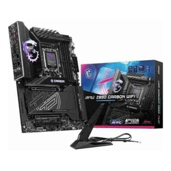 MSI MPG Z890 CARBON WIFI ATX Intel LGA 1851 4xDDR5 5xM.2 4xSATA 6Gb/s RAID. 3xPCIe 1xHDMI 2xDP GbE LAN Wi-Fi 7+Bluetooth 2xUSB-C 10xUSB3.2 3 Year Warranty 