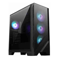 MSI MAG Forge 321R AirFlow ATX Mid Tower Case Tempered Glass Drive Bays: 1x2.5&amp;amp;quot; or 2x2.5&amp;amp;quot;/3.5&amp;amp;quot; Expansion Slot: 7 Fan: 120mm Motherboard Support: ATX / Micro-ATX / Mini-ITX Black 1 Year Warranty