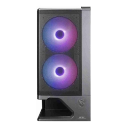 MSI ATX Mid Tower Modular Mesh with Pogo Pin 2x160mm ARGB Front 1x120mm ARGB Rear Floating Base Design for Max Airflow 39cm VGA Front 20Gbs USBC GPU Support