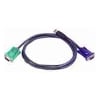 KVM Cables - Aten 3.0M 3IN1 VGA USB CONSOLE KVM SPLIT CABLE HDB-15M TO SPHD-15M NO WTY | Wholesale IT Computer Hadware