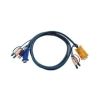 KVM Cables - Aten 2L-5303U KVM SPHD15M 2x 3.5mm Audio HD15M USB A M 2x 3.5mm 3m KVM Cable | Wholesale IT Computer Hadware