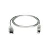 USB 2.0 Cables - 8Ware UC-2002AB USB 2.0 Certified Cable A-B 2m Transparent Metal Sheath UL Approved | Wholesale IT Computer Hadware