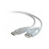 USB 2.0 Cables - 8Ware UC-2001AAE USB 2.0 Certified Extension A-A M-F Transparent Metal Sheath Cable 1M | Wholesale IT Computer Hadware