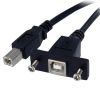 USB Type-C / 3.1 Cables - StarTech 3ft Panel Mount USB Cable B to B F/M | Wholesale IT Computer Hadware