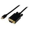 Mini DisplayPort Cables - StarTech 6ft Mini DisplayPort to VGA Adapter Converter Cable mDP to VGA 1920x1200 Black | Wholesale IT Computer Hadware