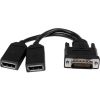 DisplayPort Cables - StarTech 8 inch DMS-59 to Dual DisplayPort Cable | Wholesale IT Computer Hadware