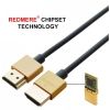 HDMI Cables - 4Cabling 3m HDMI V2.0 with Chipset High Speed with Ethernet: Ultra Thin Round Series M-M | Wholesale IT Computer Hadware
