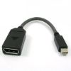 Mini DisplayPort Cables - 4Cabling 15cm Mini DisplayPort Male to DisplayPort Female Black Passive | Wholesale IT Computer Hadware