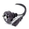 ALOGIC - ALOGIC 1m Aus 2-Pin Mains Plug to IEC C7 Male to Female | Wholesale IT Computer Hadware