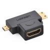 Video Adapters - UGREEN Micro HDMI + Mini HDMI Male to HDMI Female Adapter | Wholesale IT Computer Hadware