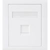 Astrotek Cat6 Network Cables - Astrotek Cat6 RJ45 Wall Face Plate 86x86mm 1-Port Socket Kit | Wholesale IT Computer Hadware