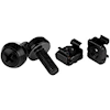 Rackmount Accessories - StarTech M6 Screws and Cage Nuts 50 Pack Black | Wholesale IT Computer Hadware