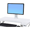Brackets & Mounting - Ergotron WorkFit Single LD Monitor Kit White | Wholesale IT Computer Hadware