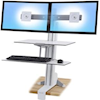 Brackets & Mounting - Ergotron WorkFit-S Dual SIT-STND Worksurface WHIT | Wholesale IT Computer Hadware