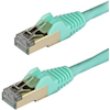 StarTech Cat6 Network Cables - StarTech 1m Aqua Cat6a Ethernet Cable STP | Wholesale IT Computer Hadware